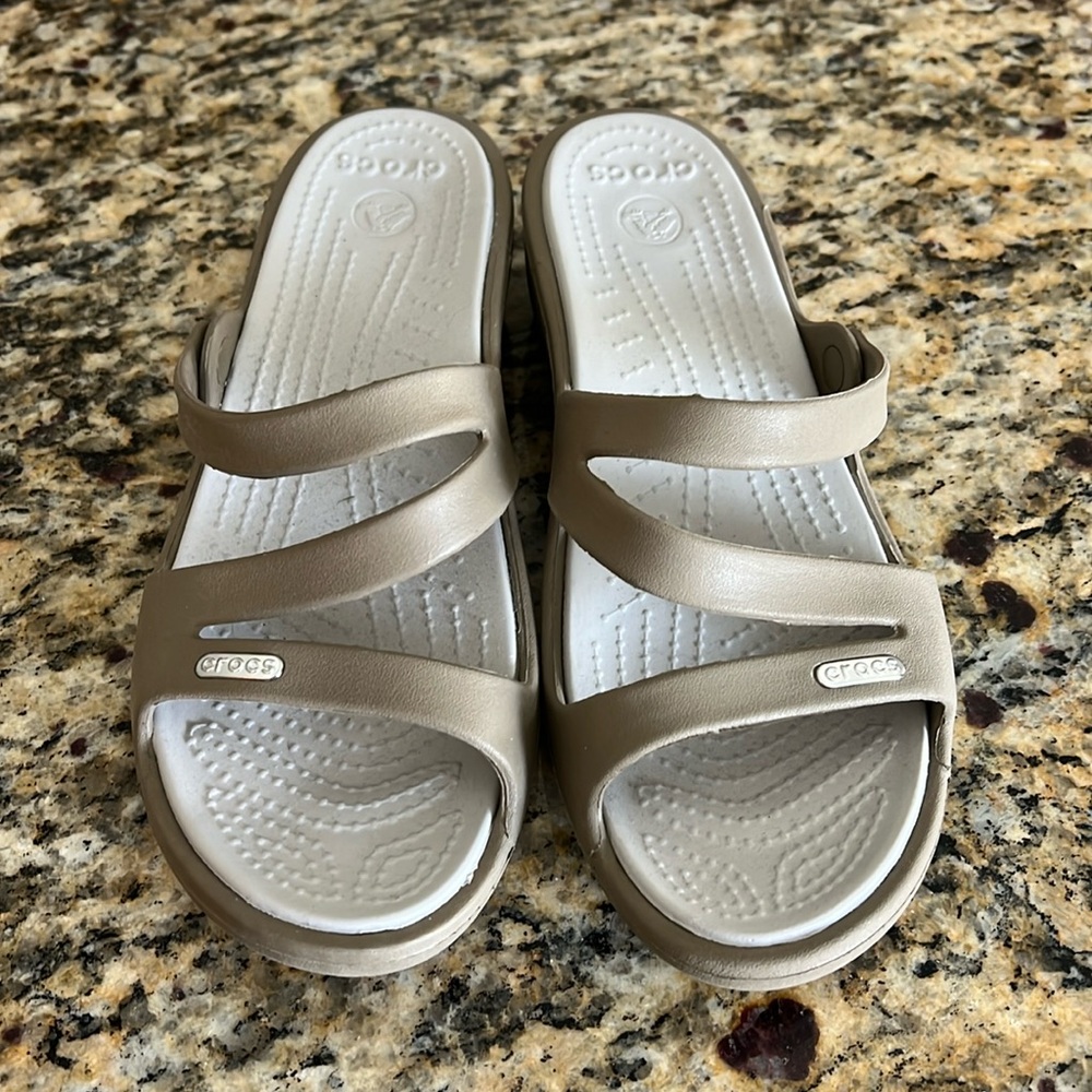 Croc Patricia Sandals Tan